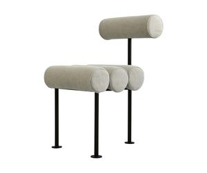 101 Copenhagen Silla de comedor Hiro Black frame-Sand