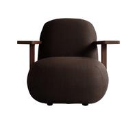 101 Copenhagen Sillón con reposabrazos Toe chair Classic brown oak-dark brown