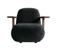 101 Copenhagen Sillón con reposabrazos Toe chair Classic brown oak-peat