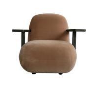 101 Copenhagen Sillón con reposabrazos Toe chair Coffee black oak-desert
