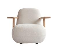 101 Copenhagen Sillón con reposabrazos Toe chair Natural oak-off white