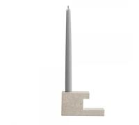 101 Copenhagen [W0724] [W0724] Brick Candle Holder, Low - Limestone, Altura 7,5 cm x Ancho 5 cm x Largo 14 cm -
