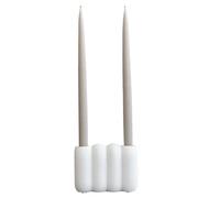 101 Copenhagen [W0724] [W0724] Tube Candle Holder, Mini - Bone White - Bone White, L14,5 x W6 x H11 -