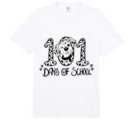 101 días de Escuela Dálmata Perro Maestro Niños Día 100 Comfort Colors Adult Heavyweight T-Shirt