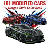 101 Modified Cars: in Dragon Style Danger Look Customs & Extreme Street Machines Coloring Book (The Drift & Drag Workshop)