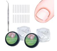 101 Piezas Corrección de Uñas Encarnadas Set, Correctoras de Uñas Encarnadas con Levantador de Uñas, Kit de Corrección de Uñas los Pies de Plástico para Cuidado del Pie en Mujeres, Hombres