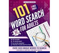 101 Word Search for Adults: Includes 101 Fun Facts, 2,400+ Words, and Large Print Puzzles for Relaxing Brain Play