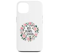 101 Years Loved Women Men 101 Years Old Cool 101st Birthday Carcasa para iPhone 13