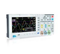 1014D Osciloscopio 2 Canales, 7" Digital Oscilloscope 100Mhz Bandwidth con Generador de Señal DDS, 1GSa/s Frecuencia de Muestreo, Modo Disparo Auto/Nomal/Simple, Almacenamiento y Exportación Datos