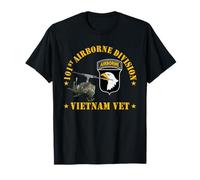 101a División Aerotransportada Vietnam Veterano UH1 Gunship Militar Camiseta