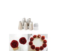 101s, 101, 102, 103, 104 - Juego de Boquillas Utensilios Pasteleria, Punta de Tubería de Glaseado de Flores de Pétalos de Rosa para Rosas Pequeñas, Pétalos, Volantes, Lazos, Pensamientos y