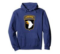 101st Airborne Division Sudadera con Capucha, Unisex para Adultos, Azul Marino, S