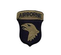 101st Airborne - Parche OCP cosido junto con pestaña aerotransportada con cierre de gancho