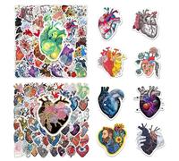 102 Pegatinas De Órganos Cardíacos, Personalidad Creativa, Divertidas Pegatinas De Álbumes De Recortes, Pegatinas De Graffiti Autoadhesivas Impermeables, Regalos Divertidos.