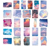 102 Pegatinas de Paisaje de Cielo Estrellado - Lote Decorativo Impermeable para Diarios, portátiles, teléfonos, álbumes de Recortes y Manualidades DIY