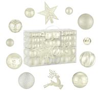 102 Piezas Bolas de Navidad, Adornos y Decoración para Árbol Navideño, Bolas de Plástico