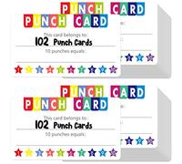 102 Tarjetas de Recompensa con Forma de Estrella, Tamaño de Tarjeta de Negocios, Fomentan la Creatividad y el Desarrollo de Habilidades en Negocios, Aulas, Comportamiento Infantil, 8,8cm x 5cm