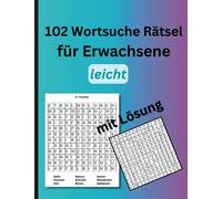 102 Wortsuche Rätsel für Erwachsene: leicht