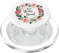 102 Years Loved Women Men 102 Years Old 102th Birthday PopSockets PopGrip para MagSafe