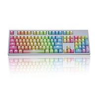 104 Keycaps OEM Perfil Doble Disparo Brillo Traslúcido PBT Keycaps ANSI Conjunto de Claves para el Teclado de Cherry MX Mecánica (El Teclado no está a la Venta)