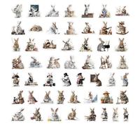 104 Pegatinas de Animales de Trabajo en Dibujos Animados - 2 Juegos, calcomanías Decorativas para escritorios, Diarios y Uso Diario