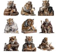 104 Pegatinas de Animales de Trabajo en Dibujos Animados - 2 Juegos, calcomanías Decorativas para escritorios, Diarios y Uso Diario