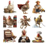 104 Pegatinas de Animales de Trabajo en Dibujos Animados - 2 Juegos, calcomanías Decorativas para escritorios, Diarios y Uso Diario