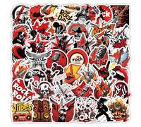104 Pegatinas Rock Hip Hop,Stickers Estilo Punk Rock,SANYUANHE Pegatinas Grunge Musicales para botella de agua, maleta, bicicleta, coche, tableta