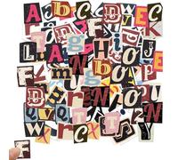 104 Pegatinas Vintage de Letras, Calcomanías Autoadhesivas e Impermeables para Scrapbooking, Álbumes de Recortes, Decoración de Carteles, Buzones, Bolsas de Viaje, Manualidades y Proyectos DIY