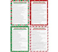 104 tarjetas de juego de preguntas y respuestas de Navidad para festivales de Navidad, actividades de adivinación, tarjetas de preguntas y respuestas de Navidad para adultos, familiares, amigos
