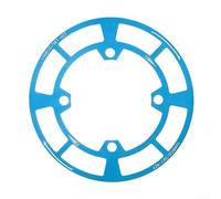 104BCD Cubierta de plato de aluminio para bicicletas de montaña, protector ligero con revestimiento resistente al aceite para un fácil mantenimiento (azul-38T-42T)