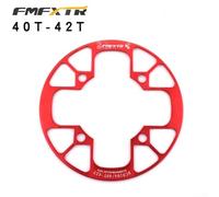104BCD Protección de cadena de manivela para bicicletas esencial de aleación de aluminio protector de piñón (40-42T rojo)