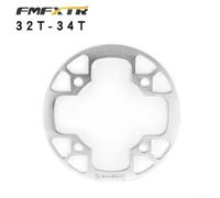 104BCD Protección de cadena de manivela para bicicletas esencial de aleación de aluminio protector de piñón (32-34T plateado)