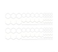 104PCS Pegatinas decorativas para coches modernos FORFor Patrones para un aspecto elegante de carreras (blanco)