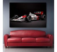 104Tdfc XXL Sin Marco Cuadro en Lienzo 120x80cm Coche Deportivo de Fórmula Uno F1 1 Pieza Cuadros Decoracion Salon Modernos Dormitorio Impresión Pintura Moderna Arte