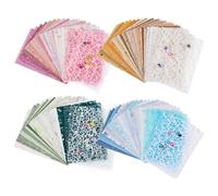 104uds Papel Texturizado para Álbumes Recortes, 14x10cm Papel de Fondo para Collage de Manualidades con Botones Papel Especial Mixto Papel Texturizado para Álbumes de Recortes Diarios Basura