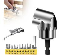 105 °Adaptador Atornillador Flexible Taladro ángulo Portapuntas Angular Multifunción con Portapuntas Magnético de 1/4 de Pulgada ZóCalo ExtensióN para Herramientas de Taladro Eléctrico(corto)