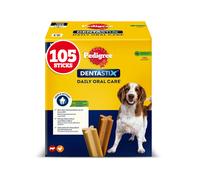 105 barritas Pedigree Dentastix Snacks Dentales para perros medianos