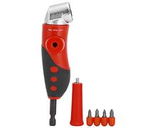 105 Degree Angle Driver | 1/4 Inch Hex Shank Screwdriver Bit Set for Tight Spaces | Manual & Electric Drill Adapter | 4 Cross Bits & Sleeve