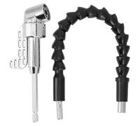 105 Degree Bit Driver with Flexible Shaft | Alloy Adapter for Drills/Wrenches | Secure Locking Quick Connect for Screws/Nuts/Hardware