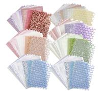 105 hojas de papel decorativo texturizado para álbumes de recortes, tela de malla FineGood Surtido, papel de manualidades para suministros de diario de chatarra, planificador de álbumes de recortes,