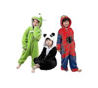 (105,Panda)Spider Man Cartoon Animal One Piece Pajamas For Men And Women