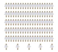 105 pinza de madera con estrellas, pinzas de madera para fotos, decorativas para manualidades, pinzas de fotos, pequeñas artesanías, para Navidad, fiestas, bodas