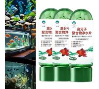 105 tabletas potentes de purificación de agua para acuarios, tabletas de purificación de agua para peces, tanque purificador, para un