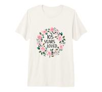 105 Years Loved Women Men 105 Years Old Cool 105th Birthday Camiseta Premium