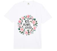 105 Years Loved Women Men 105 Years Old Cool 105th Birthday Comfort Colors Adult Heavyweight T-Shirt