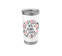 105 Years Loved Women Men 105 Years Old Cool 105th Birthday Vaso térmico de acero inoxidable de doble pared