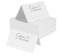 106 Hojas Marcasitios Boda, Tarjeta de Mesa Nombre, Tarjetas de Comunion, Tarjeta de Lugar de Asiento Blanca Plegable, Tarjetas de Lugar de Papel para Boda Cumpleaños Fiesta Baby Shower Navidad