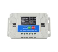 1060A para controlador de carga solar con carga multietapa, pantalla LCD y cuatro puertos USB para optimización del sistema de energía solar (TA20)