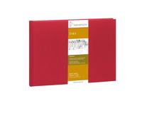 10628293 Hahnemuhle - Cuaderno de dibujo D y S, A5, 140 g/m², color rojo